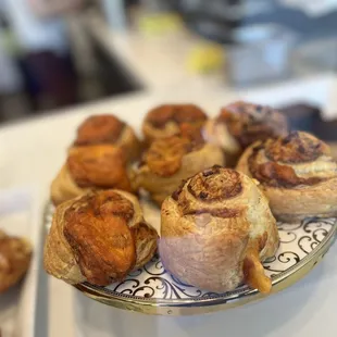 a variety of pastries