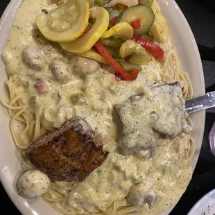 39. Grilled Fillet of Salmon Dinner