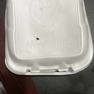 Deformed package because of the microwave