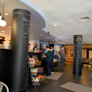 customers at the counter