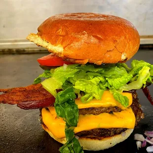 double bacon cheeseburger