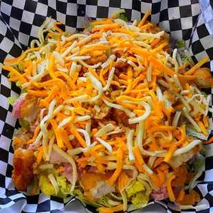 chef salad with chicken substitute