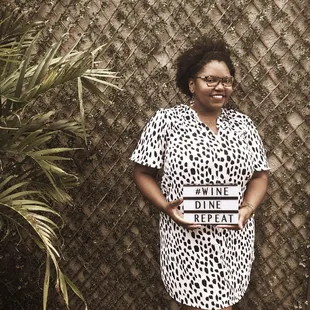 This wall was great for a photo op!