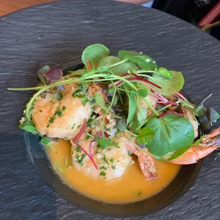 SAUTÉED WHITE GULF PRAWNS