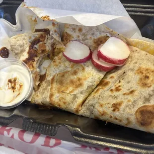 Chicken mole quesadilla!!!!