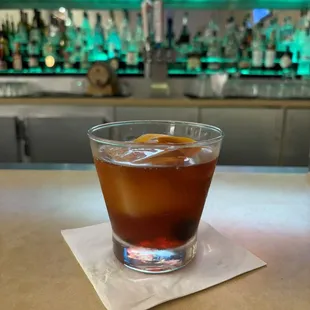 Barrel aged old fashioned