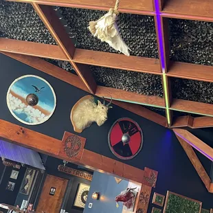 the awesome detailed ceiling and personalized interior.