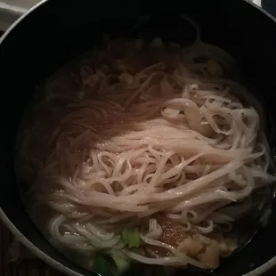 Pho #8 (I heated it up in a pot lol bc I didn&apos;t have a big enough bowl since I did takeout)