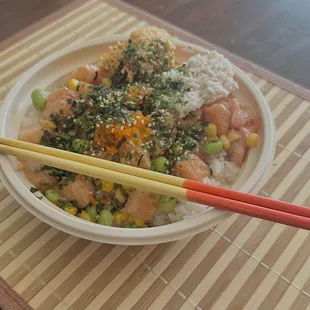 My usual Regular Poke Bowl
