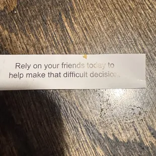 My fortune