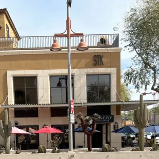 the outside of the building