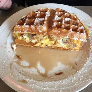 Breakfast Sweet And Savory Waffle