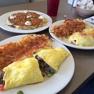 Breakfast Philly Steak and Cheese Omelet