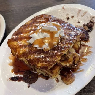 Breakfast Banana Foster Stuffed French Toast
