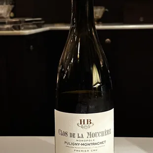 a bottle of wine on a table