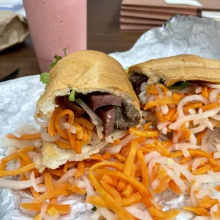 Lemongrass Pork and Vietnamese Sausage Banh Mi