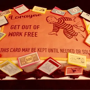 Retirement cake