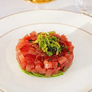 a plate of food on a table