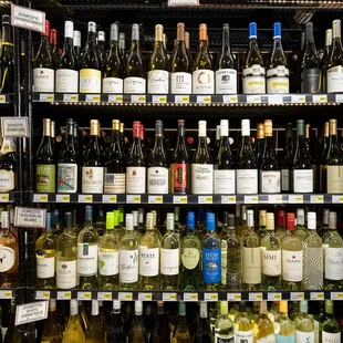 A wide selection local and imported wines.