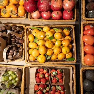 Locally grown seasonal organic produce delivered everyday to the store.