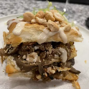 a piece of food on a plate