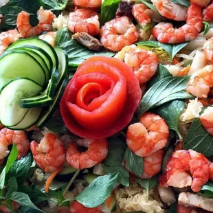 Contact us for our catering menu. Here is our Lotus Root Salad w/ Shrimp &amp; Pork (Goi Ngo Sen Tom Thit).