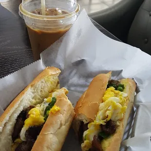 BBQ pork Banh Mi w/ egg
