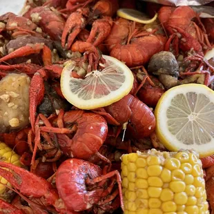 Viet-style Crawfish - very garlicky!