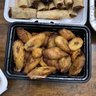 Fried plantains and nem