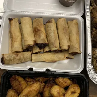 Friend plantains and nem