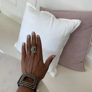 Beautiful lounge pillows and benches