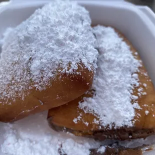 Beignets with Nutella.