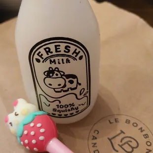 Milk Squishy and Bunny Berry pen