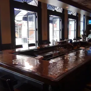 interior, sushi and sashimi