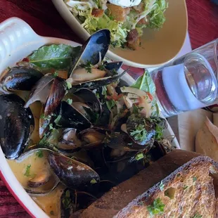 Steamed Mussels