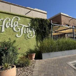 Entry and covered patio