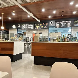 the interior of a coffee shop