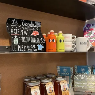 Merch by the entrance