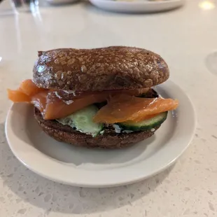 Sockeye Smoked Salmon Sandwich