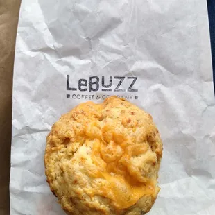 Green chile cheddar scone