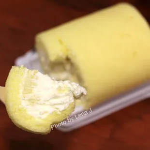 Durian Cake Roll/榴莲卷 ($11) - it's good! Really light and fluffy. Not too sweet. Has durian pieces inside the whipped cream filling.