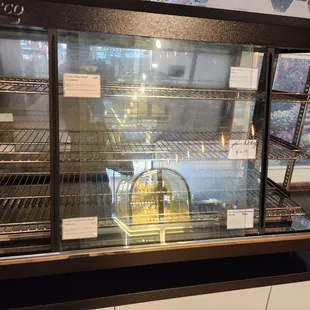 Empty display at 12pm