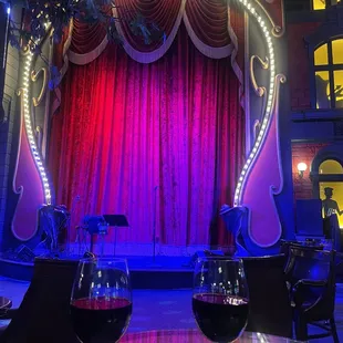 The stage