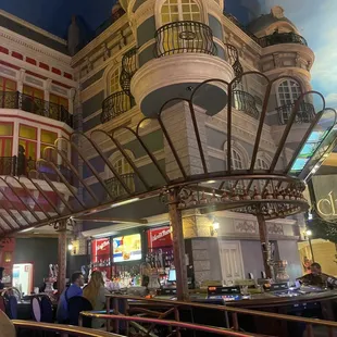 the interior of a casino
