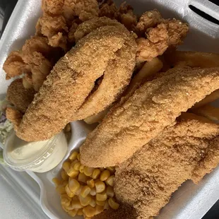 Shrimp &amp; Catfish Dinner
