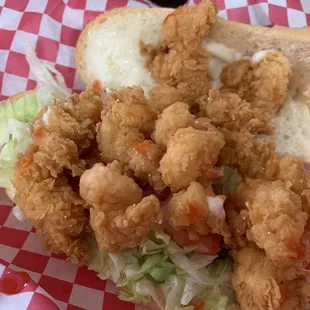 Shrimp Po Boy - 1/2 is enough