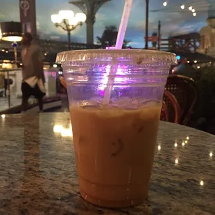 Iced white mocha