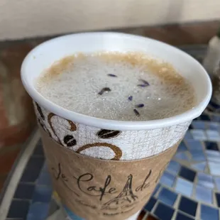 Lavender latte