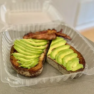 Avocado Toast with Bacon