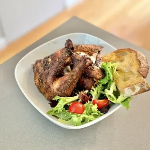 World famous Half Roasted Chicken with Salad
